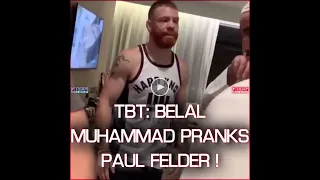 TBT: Belal Muhammad Pranks Paul Felder in Abu Dhabi 🤣 #shorts #ufc
