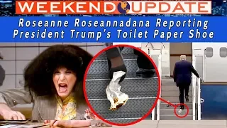 Trump's Toilet Paper Shoe - Roseanne Roseannadana Reporting