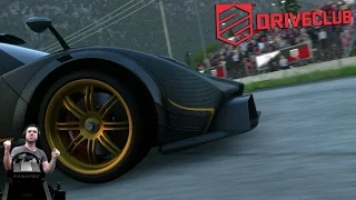 Дрифт на Pagani Zonda R Driveclub на руле Fanatec CSL Elite