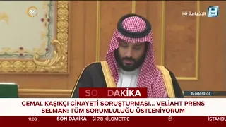 Kaşıkçı cinayetinde Veliaht Prens Selman: Tüm sorumluluğu üstleniyorum