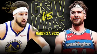 Golden State Warriors vs Washington Wizards Full Game Highlights | March 27, 2022 | FreeDawkins