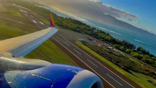 [4K] – Full Flight – Southwest Airlines – Boeing 737-8 Max – OGG-HNL – N8707P – WN2131 – IFS 856