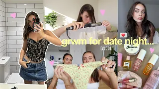 date night grwm like were on facetime... 🎀 shower routine, lingerie haul, facemasks, outfits