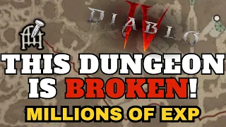 Diablo 4 - BEST Dungeon for EASY Leveling as a SOLO Player