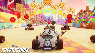 Disney Speedstorm (PS5) - Wreck-It Ralph Courses Gameplay (4K)