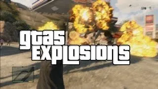 GTA 5 Gas Station Explosion in Original Quality HD