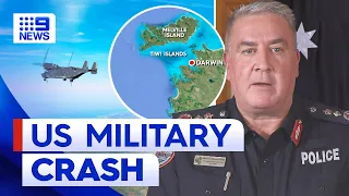 Rescue mission turns to recovery after US aircraft crash in Darwin | 9 News Australia