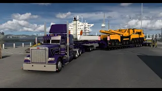 Pinga 389 + Cozad HEAVY LOAD and zeemods N14 5" to Oakland - American Truck Simulator 4K PNG