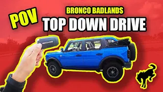 POV Driving Ford Bronco Badlands with the Top Down | POV DRIVE 2022