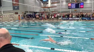 Casas Goes 50.5 100m Fly, 9th Fastest World Performer 2022 | Boys 100 Fly A Final | Sectionals TX