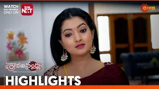 Sravana Sandyaa - Highlights of the day | Watch full EP only on Sun NXT | 24 Apr 2024 | Gemini TV