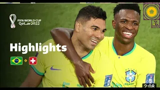 Casemiro downs Swiss | Brazil vSwitzerland | FIFA World Cup Qatar 2022