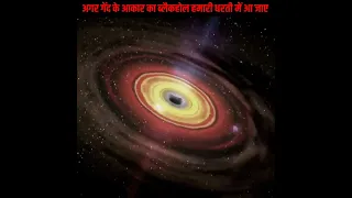 अगर गेंद के आकार का Black Hole हमारी धरती पर आ जाए तो क्या होगा 😱😱 जानकर चौंक जाओगे 🔥🧠 #blackhole