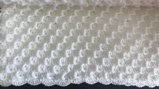 Easy crochet baby blanket /craft & crochet corner to corner blanket pattern 7825 / Crystal waves C2C