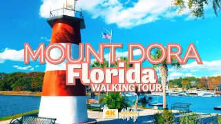 Mount Dora, Florida - Picturesque Lakeside and Downtown Walking Tour - 4K