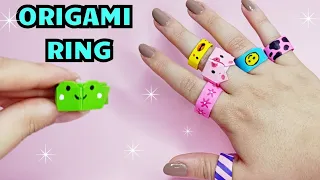 Origami Paper Ring Frog & Pig | How to make paper ring | Origami Super Ring