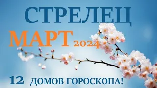 СТРЕЛЕЦ ♐ МАРТ 2024 🚀 Прогноз на месяц таро расклад 👍Все знаки зодиака! 12 домов гороскопа!