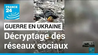 Sur les réseaux sociaux, les civils ukrainiens partagent en vidéos l'avancée des troupes russes