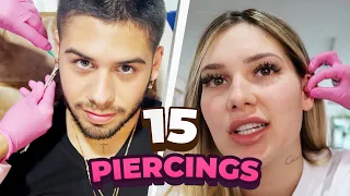 FIZEMOS 15 PIERCINGS NO MESMO DIA!!!