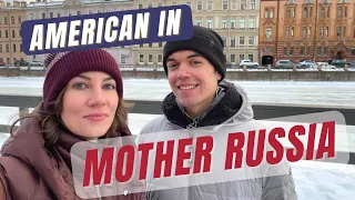 AMERICAN SPEAKS RUSSIAN. Travel experience & Russian mentality.  Russian conversation with subtitles