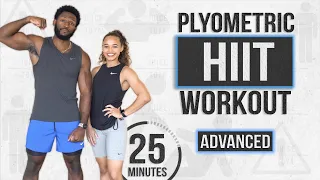 25 Minute Full Body Plyo HIIT Workout (Advanced + No Equipment)