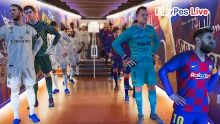 PES 2020 - Barcelona vs Real Madrid - El Clasico - Full Match & Goals - Gameplay PC