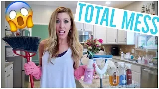 CLEAN WITH ME 2018! HUGE MESS 😱🏡 ENTIRE HOUSE | EXTREME CLEANING MOTIVATION | Brianna K