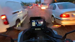Honda NT1100 is great for city traffic and rain protection 🏍️ 4K UltraHD