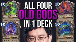 ALL 4 OLD GODS IN ONE DECK! This is MADNESS...at the Darkmoon Faire ! | Hearthstone