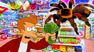 How I bought the Spider. Did the tarantula run away on the first day?