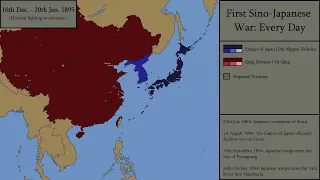 The First Sino-Japanese War: Every Day | Mapping Animation