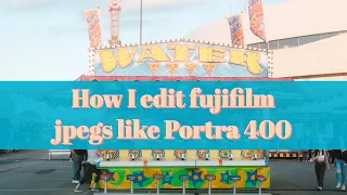 Filming a street photography vlog with the x100v? How I edit Fujifilm jpegs like Portra 400!