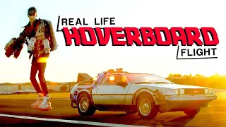 Flying a hoverboard