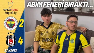 FANATİK FENERBAHÇELİLER FENERBAHÇE BEŞİKTAŞ DERBİSİNİ İZLERSE - FENERBAHÇE 2-4 BEŞİKTAŞ