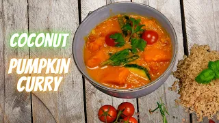 Pumpkin coconut milk curry recipe | Lentil pumpkin curry | Veggie curry with coconut milk 🎃