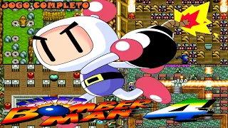 SUPER BOMBERMAN 4 (SNES) - JOGO COMPLETO (FULL GAME)