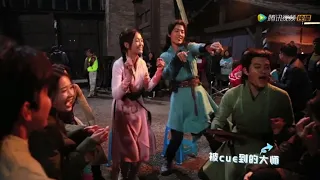 Douluo Continent 《斗罗大陆》 drama BTS [2021.02.10] Xiao Zhan 肖战, WuXuanyi and more sing and dance on set