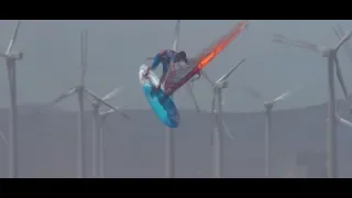 Philip Köster attempts a triple loop - Wave Windsurfing