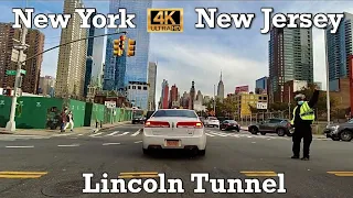 4K Driving New York City / Lincoln Tunnel To New Jersey