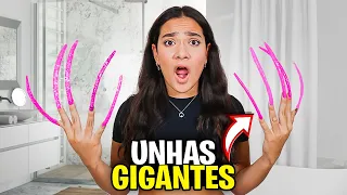 UM DIA INTEIRO COM UNHAS GIGANTES