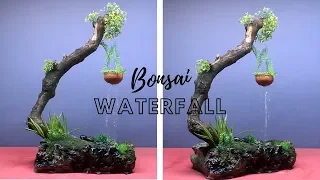 Amazing Bonsai Tree Waterfall Fountain | How to make Waterfall (DIY)