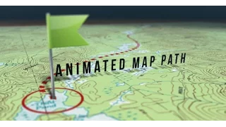 Animated Map Path (After Effects template)