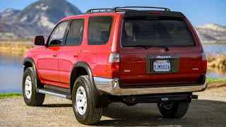 Red 1997 Toyota 4Runner SR5 manual driving video