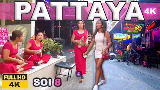 [4K] Pattaya Afternoon Tour Soi 8, Beach Road, Soi 13/2, Pattaya Beach | May 2023