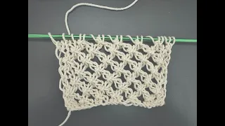 Beautiful Lace Stitch -Straight needles. (English)