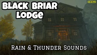 Skyrim - Black Briar Lodge - Heavy Rain & Thunderstorm Ambience - Rain Sounds For Sleep, Skyrim ASMR