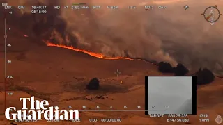 Aerial footage shows Australian bushfires raging in rural New South Wales