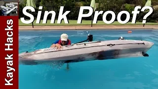 Sinking Kayak - DIY Kayak Buoyancy Aid Tested!