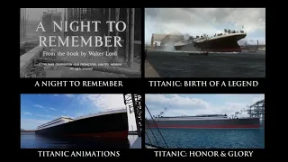 RMS Titanic Launch Comparison - Film vs Animations