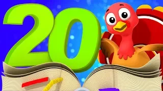 1 - 20 Number Song | Cartoon Videos For Kindergarten Babies By Farmees
